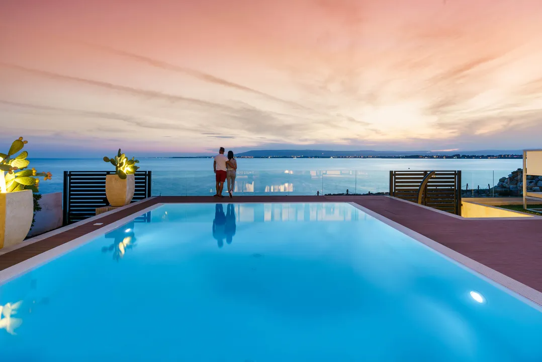 Luxury Seafront Villa with Pool near Syracuse